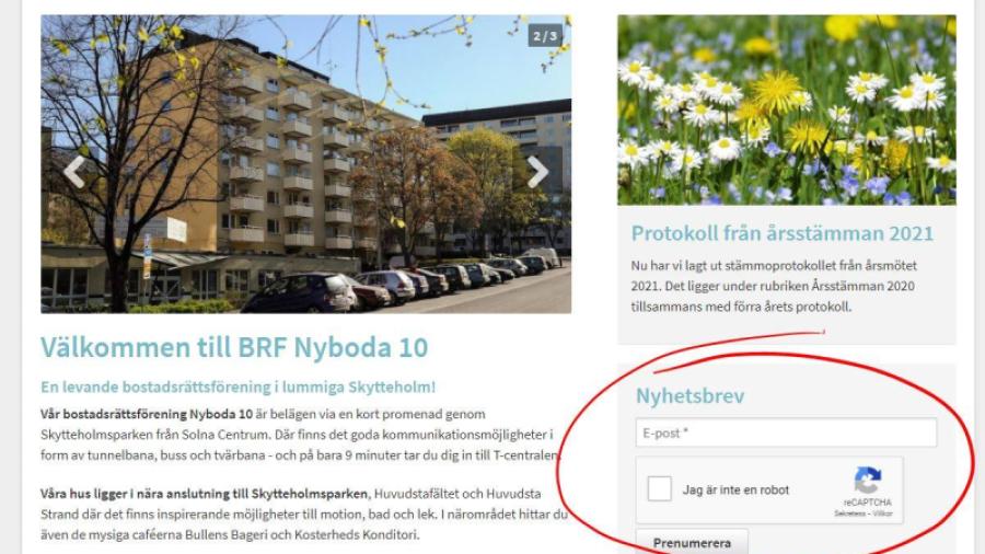 Här anmäler du dig till nyhetsbrevet.
